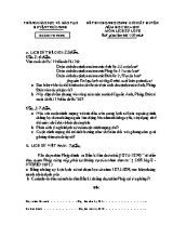 Đề thi chọn học sinh giỏi cấp huyện năm học 2014 - 2015 môn Lịch sử lớp 8